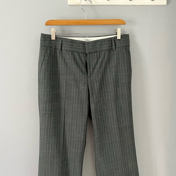 Banana Republic Martin Fit Wool Dress Pants Size 8 Gray - Picture 2 of 12